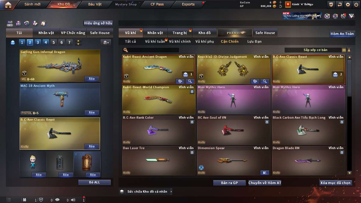 shop acc cf uy tin gia re